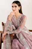 Farasha Fiorella Embroidered Chiffon Unstitched 3Pc Suit - Rosy Spark