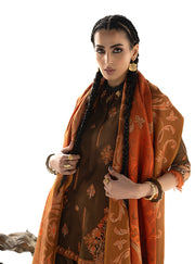Zainab Chottani Embroidered Marina Twill Unstitched 3Pc Suit D-04 Rovi