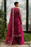 Afrozeh La Fuchsia Embroidered Organza Unstitched 3Pc Suit ALF-25-V1-03 ROWAN