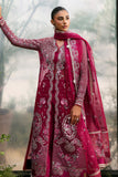 Afrozeh La Fuchsia Embroidered Organza Unstitched 3Pc Suit ALF-25-V1-03 ROWAN