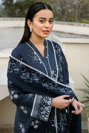 Farasha Summer Weaves Embroidered Lawn Unstitched 3Pc Suit - Royal Lux