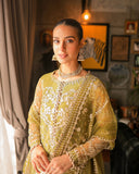 Nira by Faiza Saqlain Embroidered Net Unstitched 3Pc Suit - ROZHIN