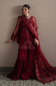 Full-length look of Rubeia Shirt outfit – Elvin Collection by Fabiha Fatima