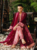 Zainab Chottani Embroidered Velvet Unstitched 3Pc Suit - Rubi