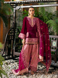 Zainab Chottani Embroidered Velvet Unstitched 3Pc Suit - Rubi