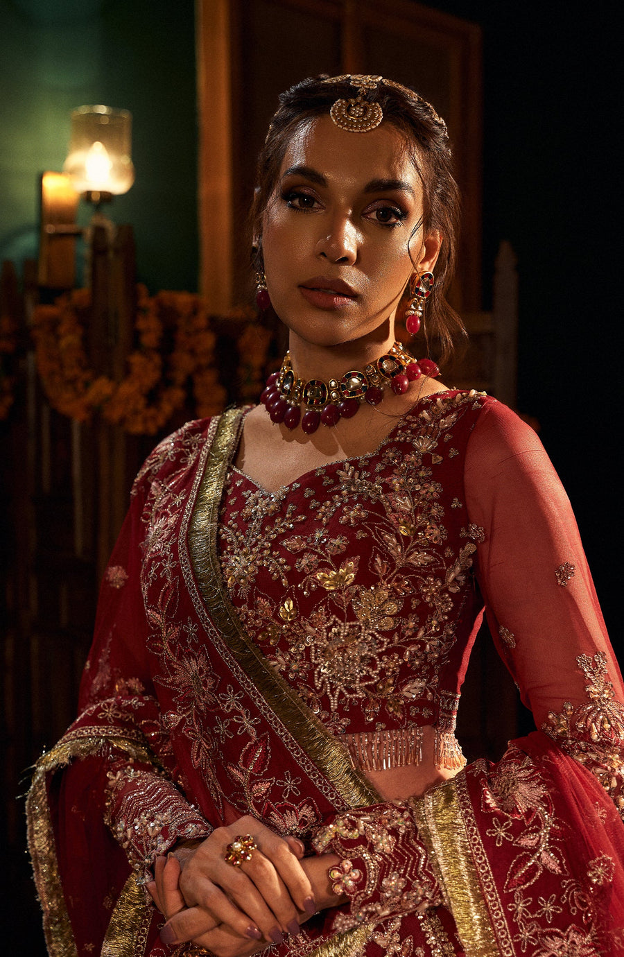 Elegant side view of Ruby Maxi – women’s formal wear