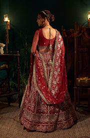 Back design detailing of Ruby Maxi captured on model
