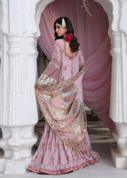 Hussain Rehar Festive Embroidered Chiffon Unstitched 3Pc Suit - Rukhsaar