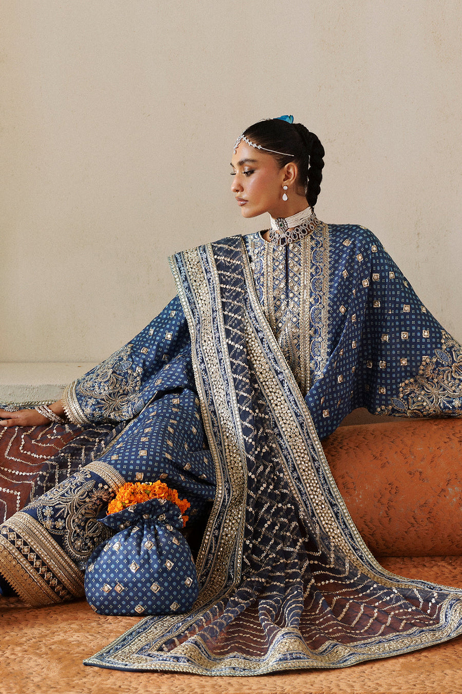 Afrozeh Shehnai Unstitched Wedding Formal 3Pc Suit AFS-24-10 Rukhsana