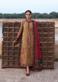 Hussain Rehar Embroidered Karandi Unstitched 3Pc Suit - Rumi