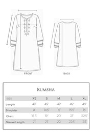 Mushq Sunehri Ramsha Edit Lama Silk Stitched 3Pc Suit - Rumsha