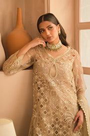 Ayzel Panache Embroidered Organza Unstitched 3Pc Suit ALF-24-V2-08 RUSA
