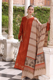 Noor by Saadia Asad Embroidered Khaddar Unstitched 3Pc Suit D-10 Rustique