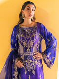 NUREH Unstitched Embroidered Charmeuse Printed Silk 3Pc Suit S-02