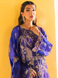 NUREH Unstitched Embroidered Charmeuse Printed Silk 3Pc Suit S-02