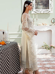 Serene Premium Embroidered Maia 3Pc Net Suit S-1071 Lama