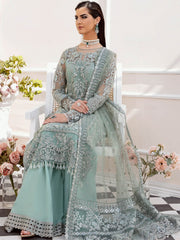 Serene Premium Embroidered Maia 3Pc Net Suit S-1072 Estelle