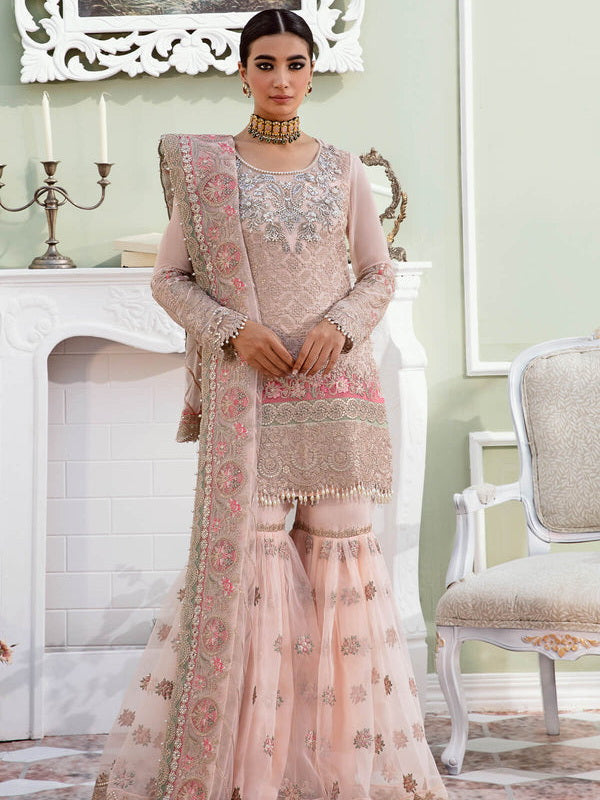 Serene Premium Embroidered Maia 3Pc Chiffon Suit S-1073 Euphemia