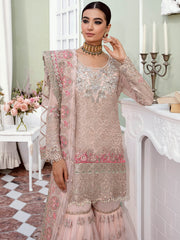Serene Premium Embroidered Maia 3Pc Chiffon Suit S-1073 Euphemia