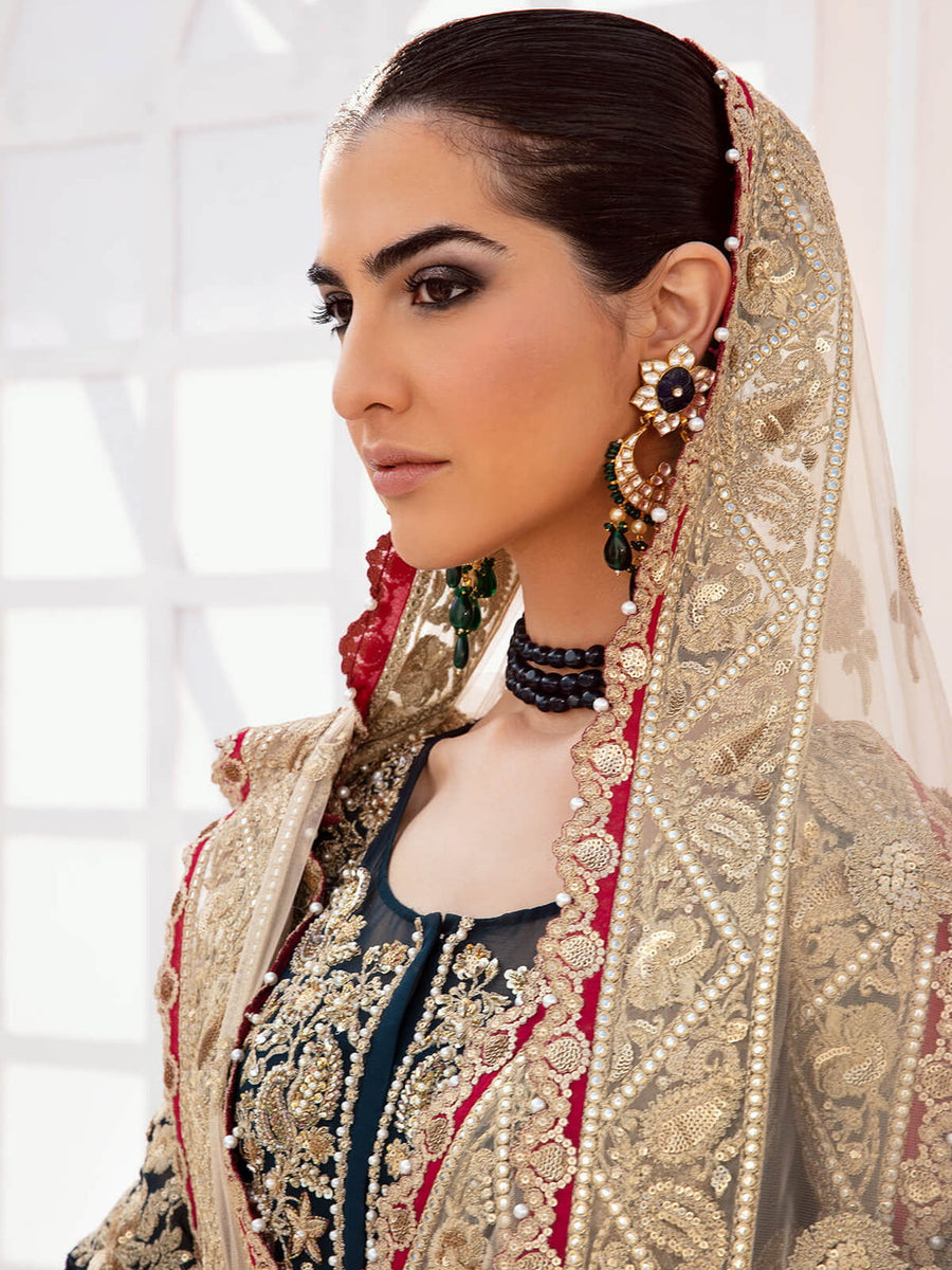 Serene Premium Embroidered Maia 3Pc Chiffon Suit S-1075 Onrique