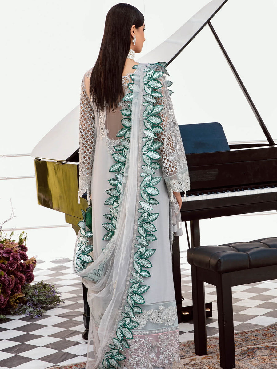 Serene Premium Embroidered Maia 3Pc Net Suit S-1076 Helene