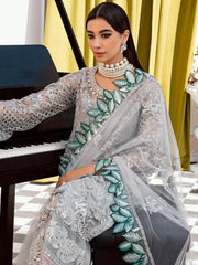 Serene Premium Embroidered Maia 3Pc Net Suit S-1076 Helene