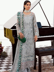 Serene Premium Embroidered Maia 3Pc Net Suit S-1076 Helene