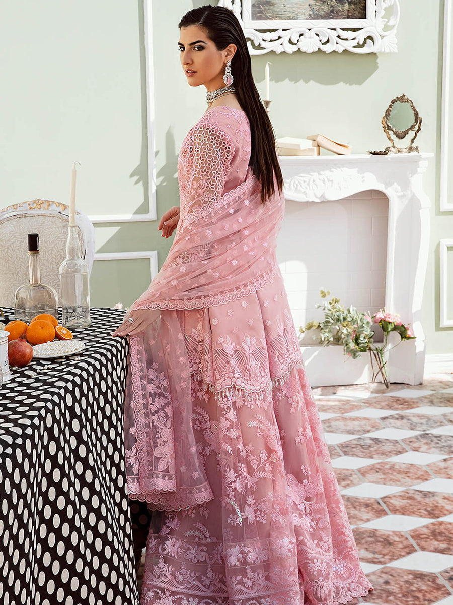 Serene Premium Embroidered Maia 3Pc Net Suit S-1077 Miquelle