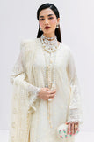 Imrozia Luxe Serene Embroidered Georgette Unstitched 3Pc Suit S-1086 PEARL