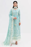 Imrozia Luxe Serene Embroidered Georgette Unstitched 3Pc Suit S-1087 AQUA