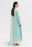 Imrozia Luxe Serene Embroidered Georgette Unstitched 3Pc Suit S-1087 AQUA