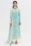 Imrozia Luxe Serene Embroidered Georgette Unstitched 3Pc Suit S-1087 AQUA
