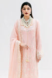 Imrozia Luxe Serene Embroidered Georgette Unstitched 3Pc Suit S-1088 BLUSH