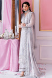 Imrozia Luxe Serene Embroidered Georgette Unstitched 3Pc Suit S-1091 STONE