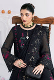Imrozia Luxe Serene Embroidered Georgette Unstitched 3Pc Suit S-1095 ONYX