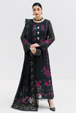 Imrozia Luxe Serene Embroidered Georgette Unstitched 3Pc Suit S-1095 ONYX