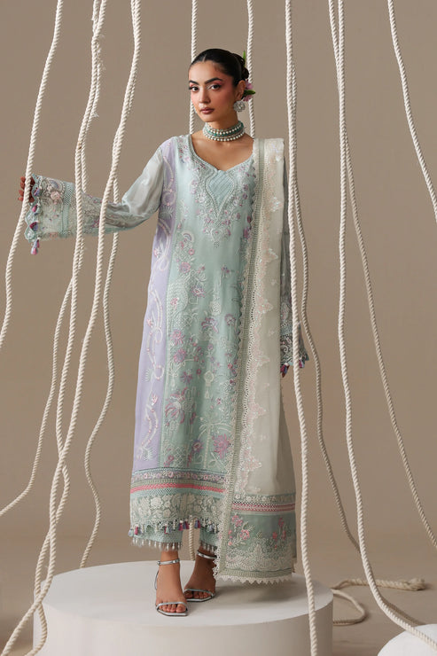 Imrozia Serene Luxe Noire Embroidered Georgette Unstitched 3Pc Suit S-1096 Aveline