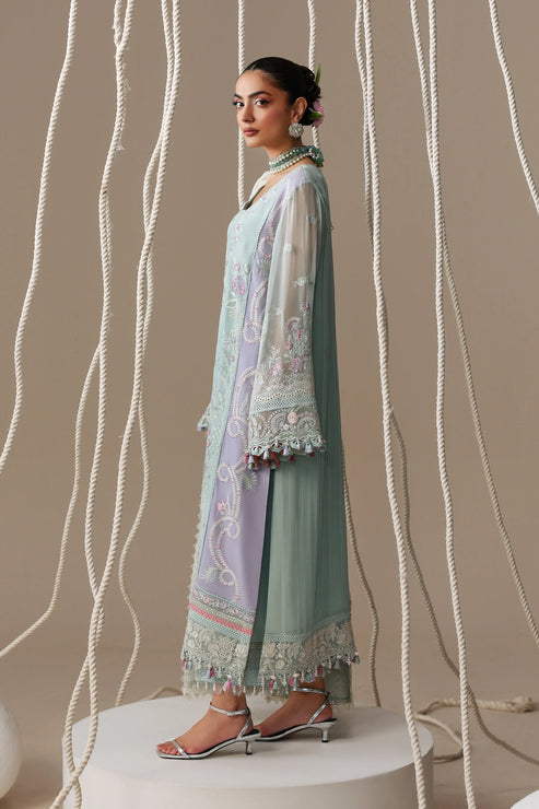 Imrozia Serene Luxe Noire Embroidered Georgette Unstitched 3Pc Suit S-1096 Aveline