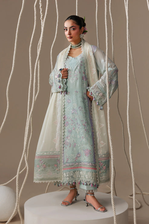 Imrozia Serene Luxe Noire Embroidered Georgette Unstitched 3Pc Suit S-1096 Aveline