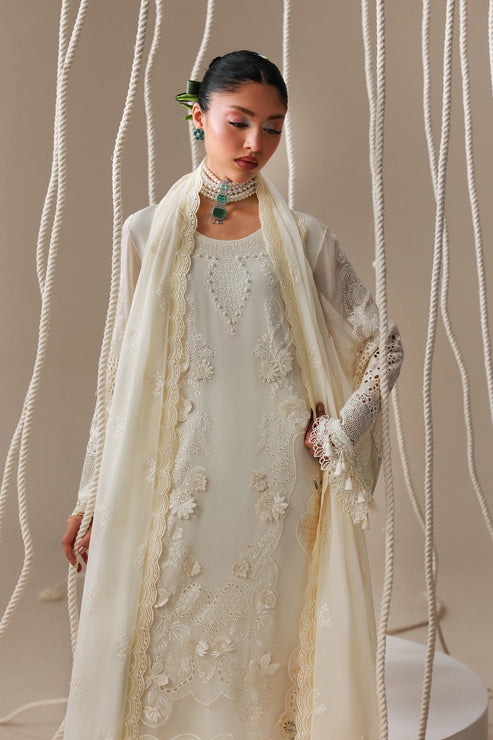 Imrozia Serene Luxe Noire Embroidered Georgette Unstitched 3Pc Suit S-1097 Anaïs