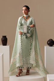 Imrozia Serene Luxe Noire Embroidered Georgette Unstitched 3Pc Suit S-1098 Cléophée