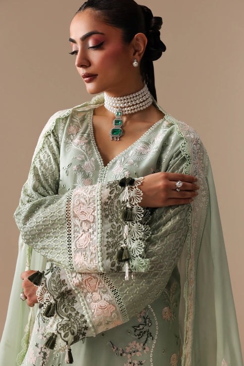 Imrozia Serene Luxe Noire Embroidered Georgette Unstitched 3Pc Suit S-1098 Cléophée