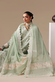 Imrozia Serene Luxe Noire Embroidered Georgette Unstitched 3Pc Suit S-1098 Cléophée