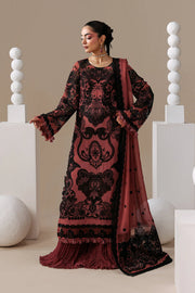 Imrozia Serene Luxe Noire Embroidered Georgette Unstitched 3Pc Suit S-1099 Velours