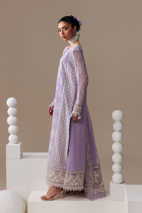 Imrozia Serene Luxe Noire Embroidered Georgette Unstitched 3Pc Suit S-1100 Élodie
