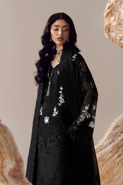 Imrozia Serene Luxe Noire Embroidered Georgette Unstitched 3Pc Suit S-1103 Noémie