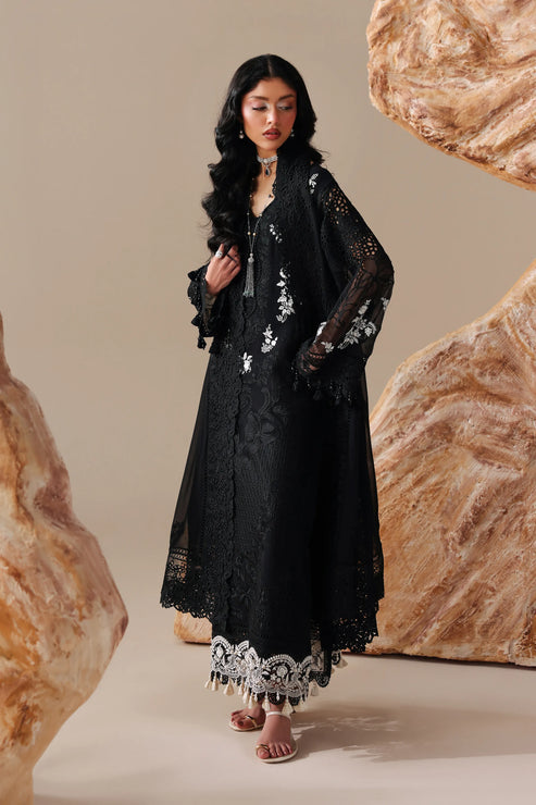 Imrozia Serene Luxe Noire Embroidered Georgette Unstitched 3Pc Suit S-1103 Noémie