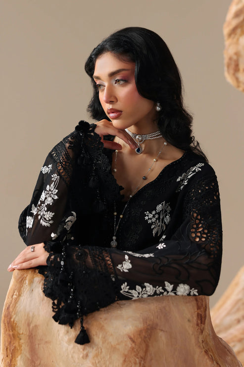 Imrozia Serene Luxe Noire Embroidered Georgette Unstitched 3Pc Suit S-1103 Noémie
