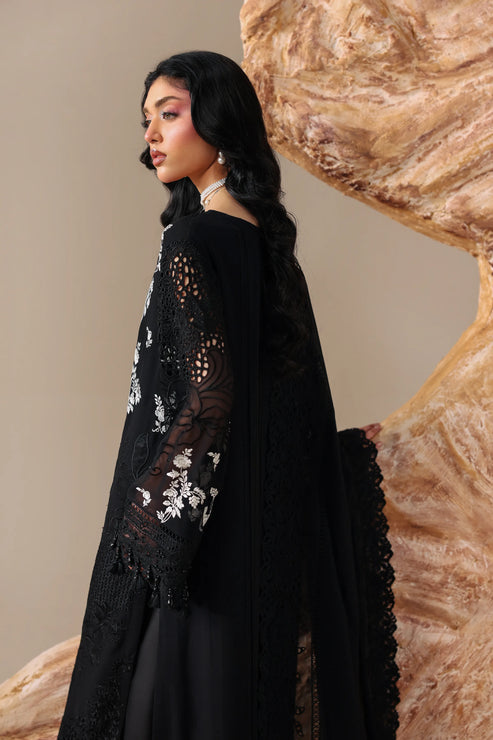 Imrozia Serene Luxe Noire Embroidered Georgette Unstitched 3Pc Suit S-1103 Noémie
