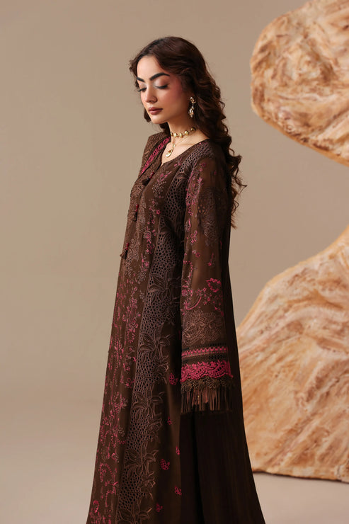Imrozia Serene Luxe Noire Embroidered Georgette Unstitched 3Pc Suit S-1104 Delphine
